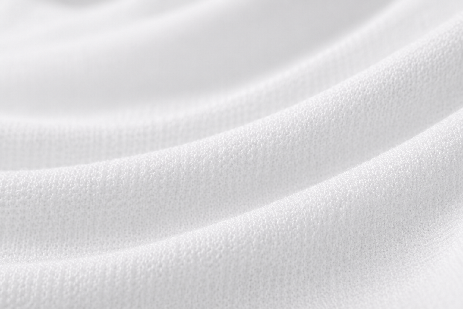 Soft white fine-knit fabric surface for comfort-focused baby and care materials